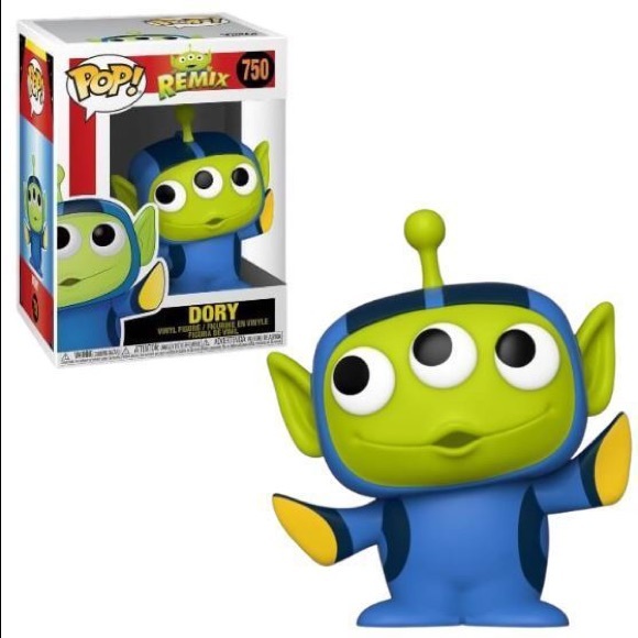 NWT Funko Pop: 750 Remix Dory Alien Pop Figure - Picture 1 of 9